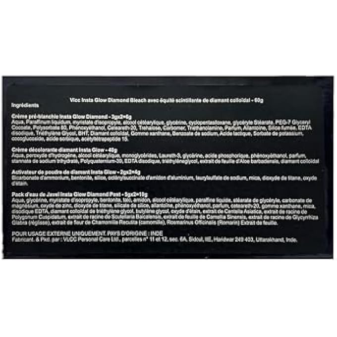 VLCC INSTA GLOW DIAMOND BLEACH, 60G, MULTI - Image 2